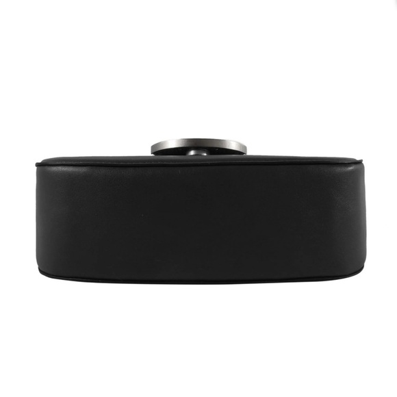 French Connection Maud Smooth Baguette Shoulder Bag and Crossbody Black NWT - Picture 6 of 10